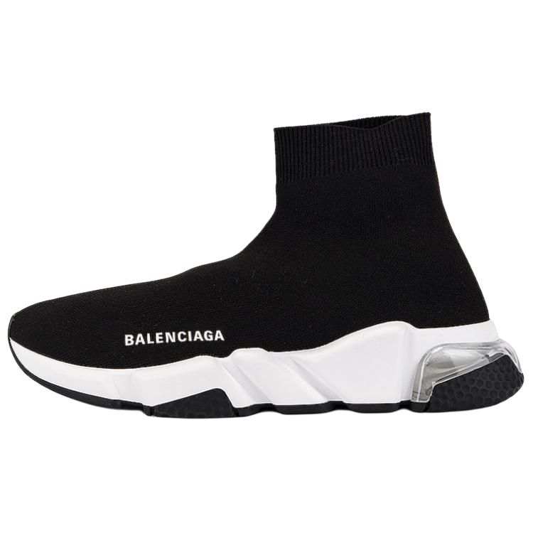 Balenciaga Speed Clear Sole Black White Women's