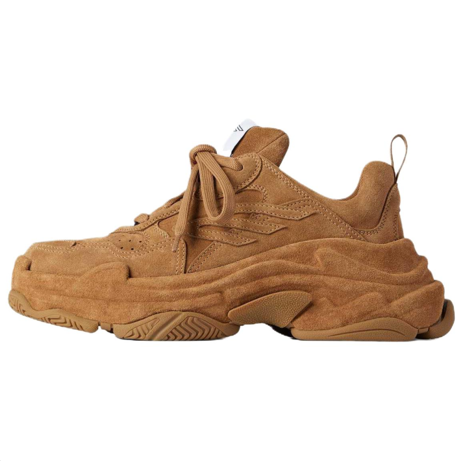 Balenciaga Triple S Sporty Low top Chunky Sneakers Women's Brown