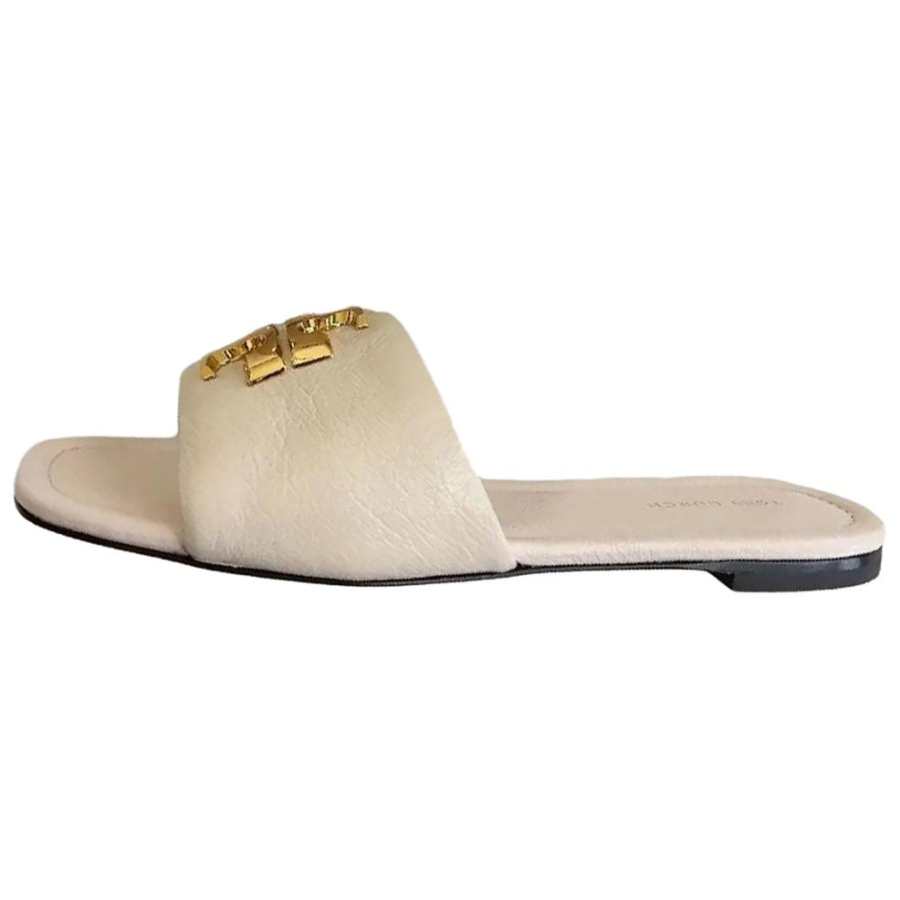 TORY BURCH TORY BURCH Eleanor Slide Slippers Women's White