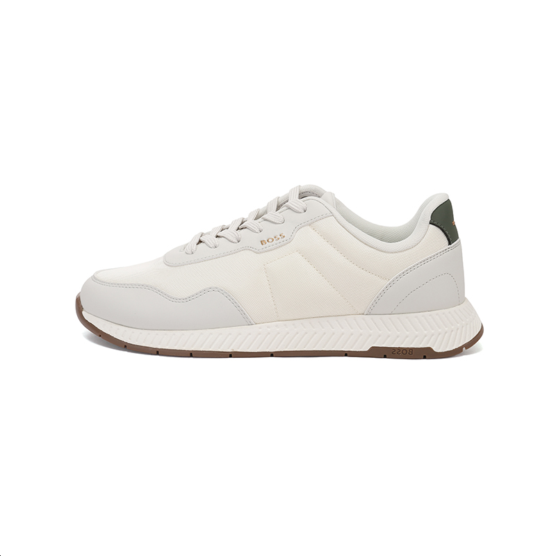 HUGO BOSS Low top Casual Shoes Men's Beige Army Green Tail