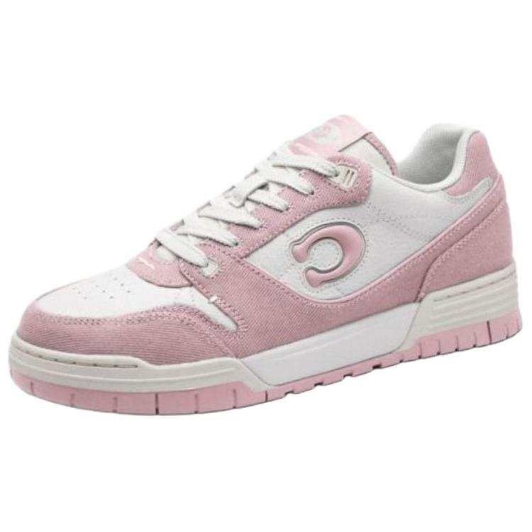 COACH Soho Textile, Cow Leather Low top Skateboard Shoes Women's Pink