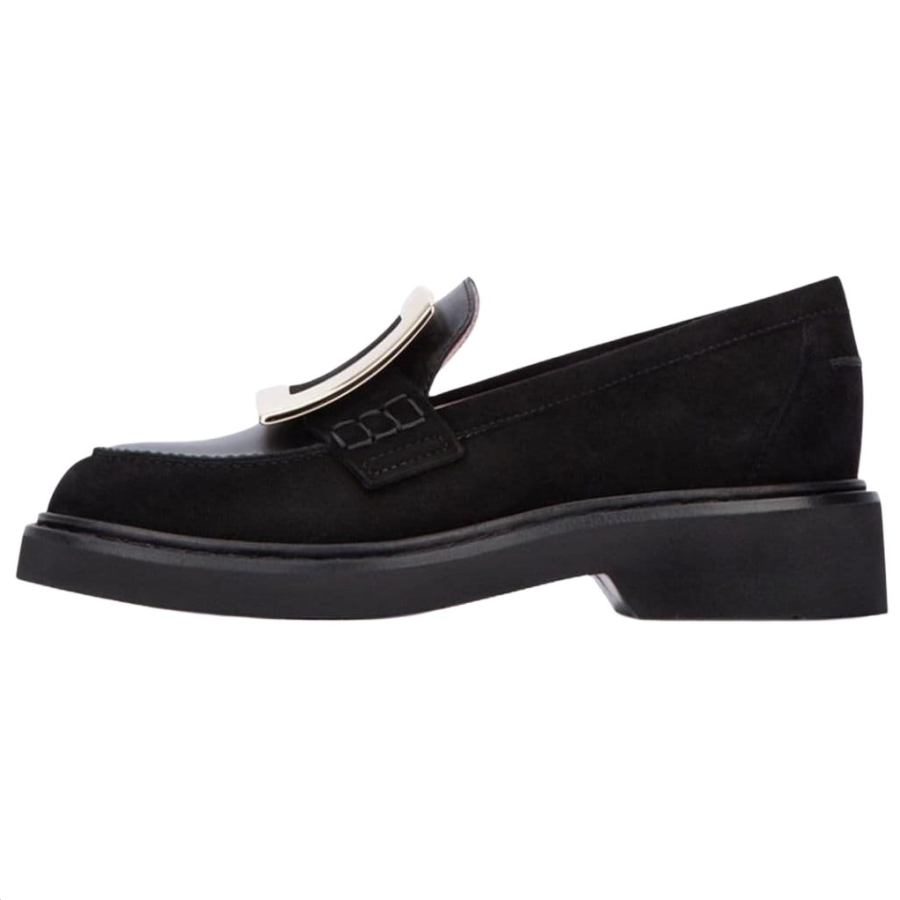 Roger Vivier Viv' Rangers Buckle Detailed Loafers Women's