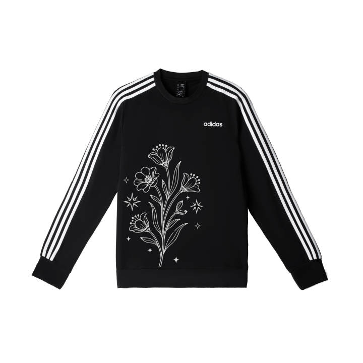 Adidas Adidas Sweatshirts Men's Black Crew Neck Moderate