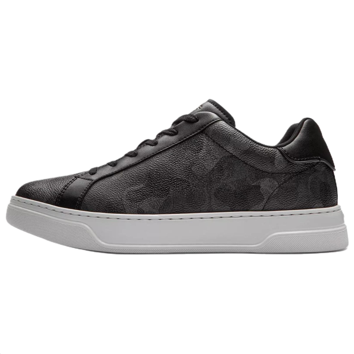 COACH COACH Highline Leather Low top Skateboard Shoes Men's Black