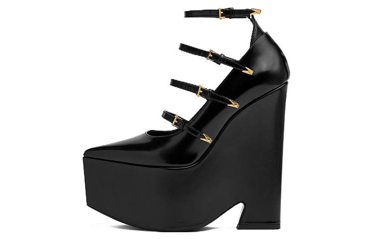 VERSACE VERSACE Tempest Calf-leather Platform Pumps