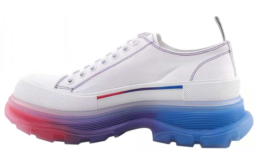Alexander McQueen Alexander McQueen Tread Slick Low Lace Up Shoes 'White Multi'