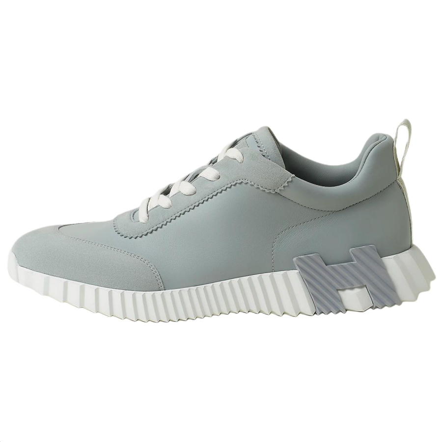 HERMES HERMES Bouncing Low top Casual Shoes 4cm Men's Cloud Gray