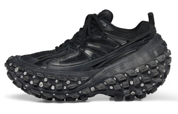 Balenciaga Bouncer Defender Screw Sneakers 'Worn Out Black'