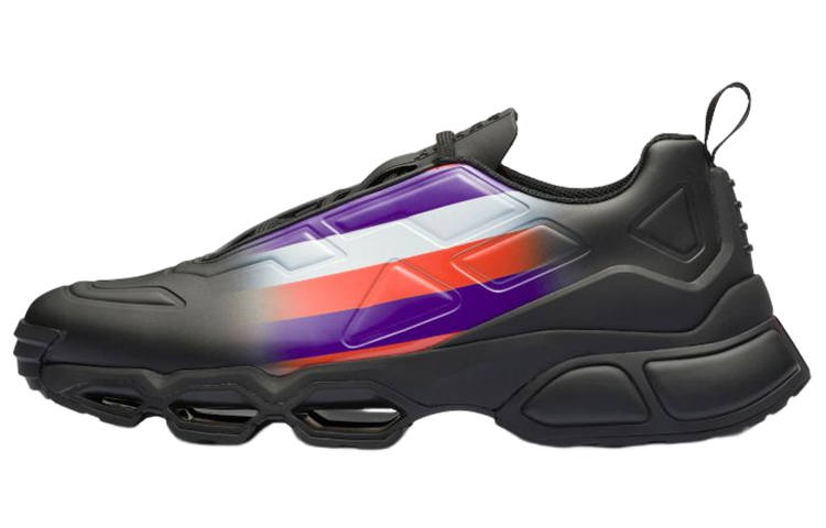 PRADA PRADA Collision Cross Sneaker Black Violet