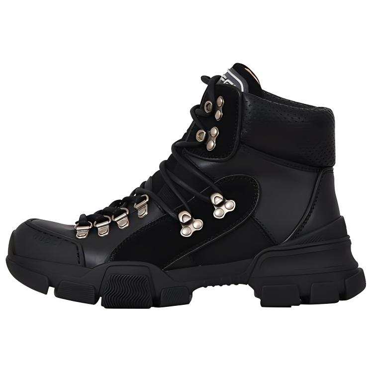 GUCCI Leather Ankle Boots Women's Black