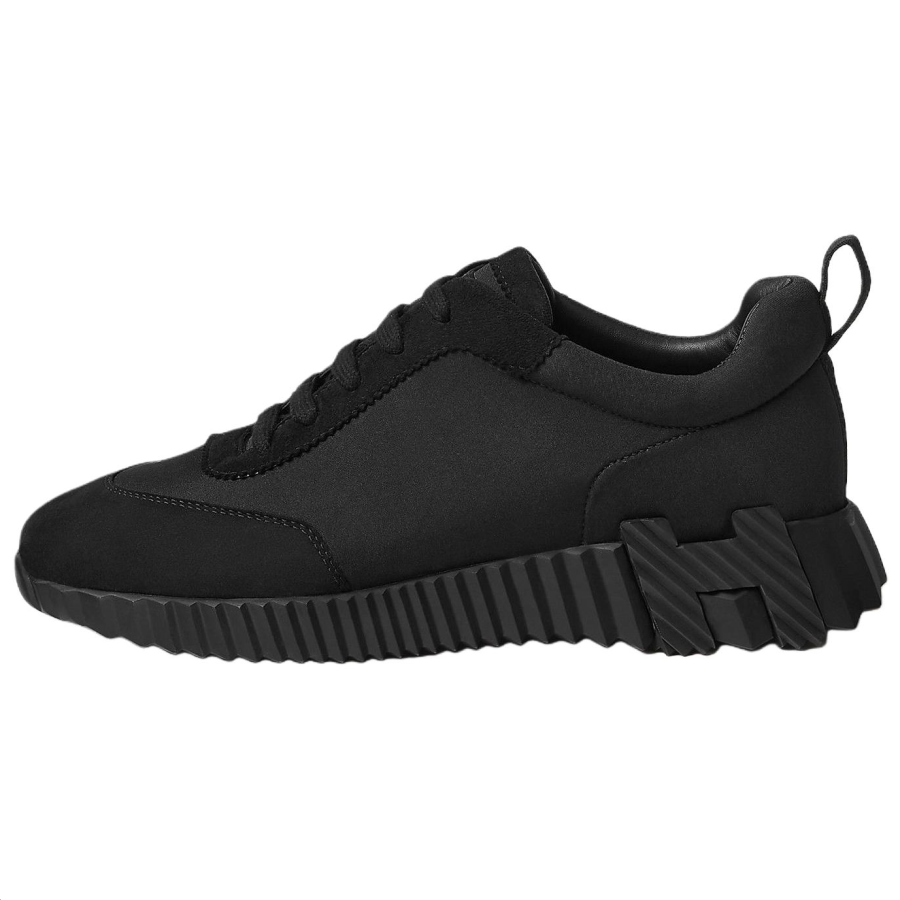 HERMES Bouncing Low top Casual Shoes Women's Black