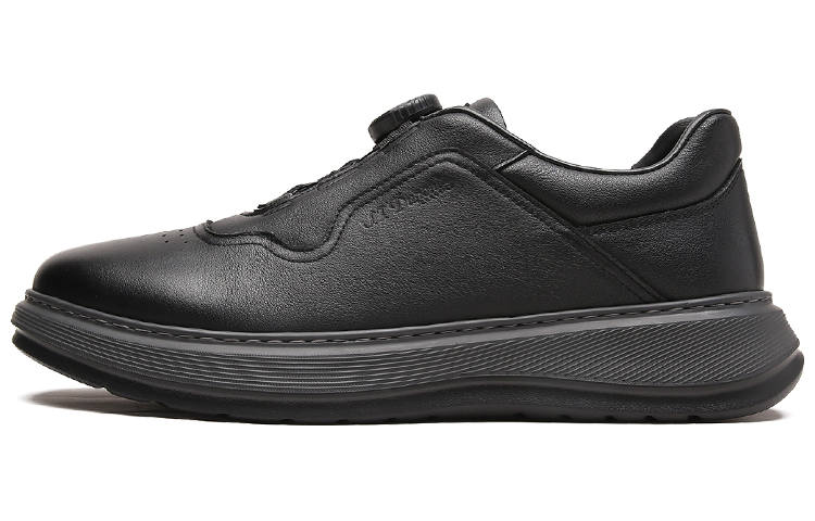 S.T.Dupont S. T.DUPONT Cow Leather Casual Shoes Men's Black