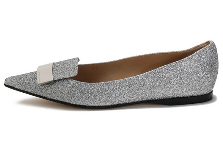 SERGIO ROSSI Fabric Casual Shoes Women's Silver
