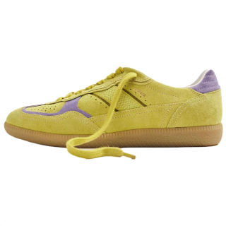 ALOHAS Leather Low top Casual Shoes Unisex Bright Green