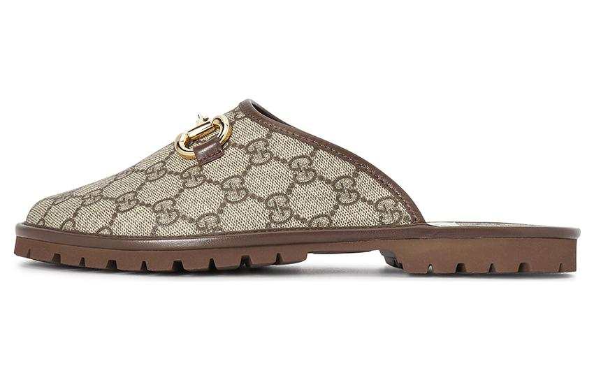 GUCCI GUCCI Gg Slipper Beige Canvas