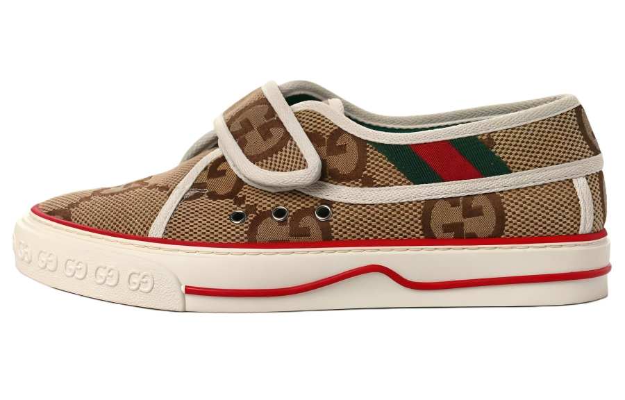GUCCI Tennis 1977 Low top Stylish Skateboarding Shoes Men's Ebony