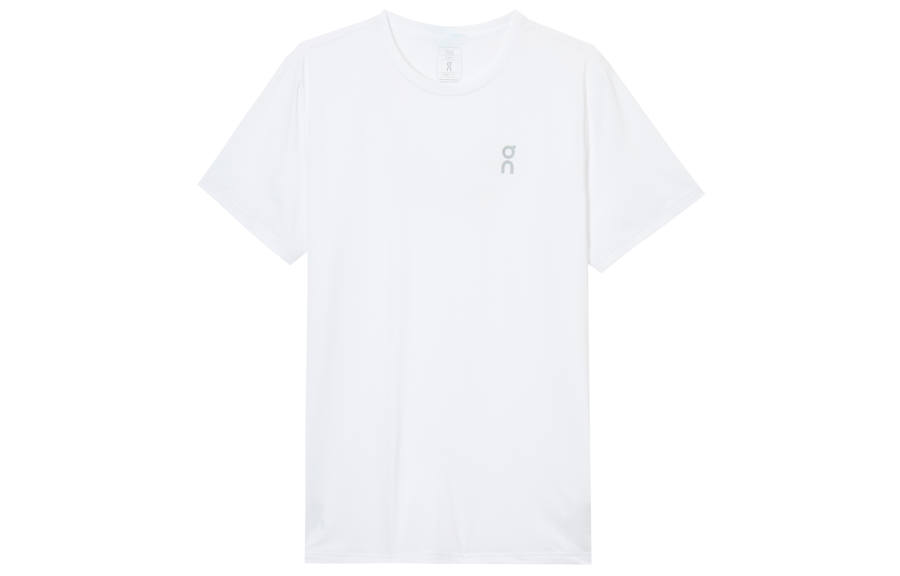 On On T Shirts Men's White Crew Neck Moderate