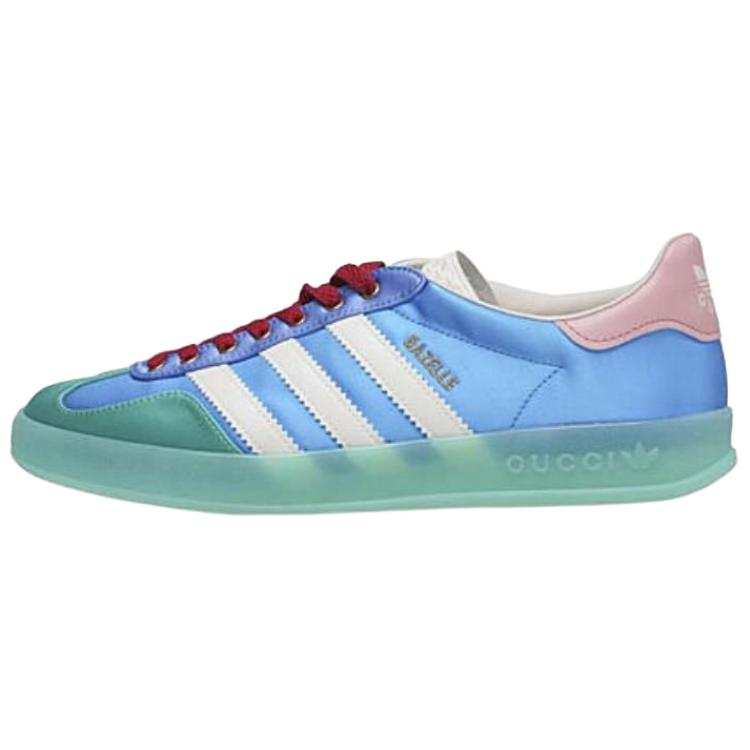 GUCCI Gazelle Adidas x Gazelle Wmns Gucci 'Light Blue Silk' Women's