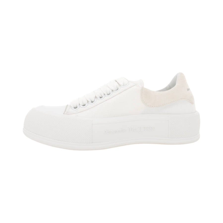 Alexander McQueen Deck Low top Stylish Skateboarding Shoes Women's White
