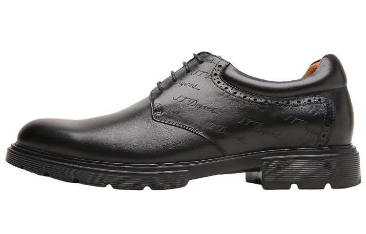 S.T.Dupont S. T.DUPONT Cow Leather Dress Shoes Men's Black