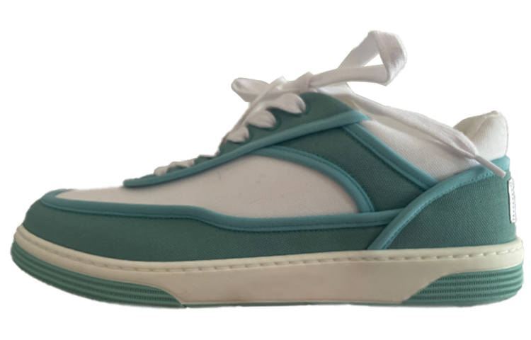 CHANEL Fabric Low top Stylish Skateboarding Shoes Women's Green