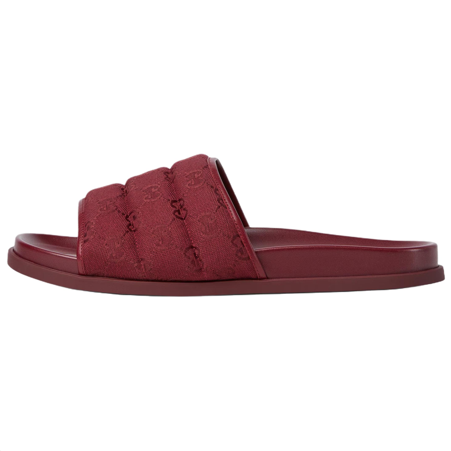 GUCCI Slide Slippers Men's Burgundy