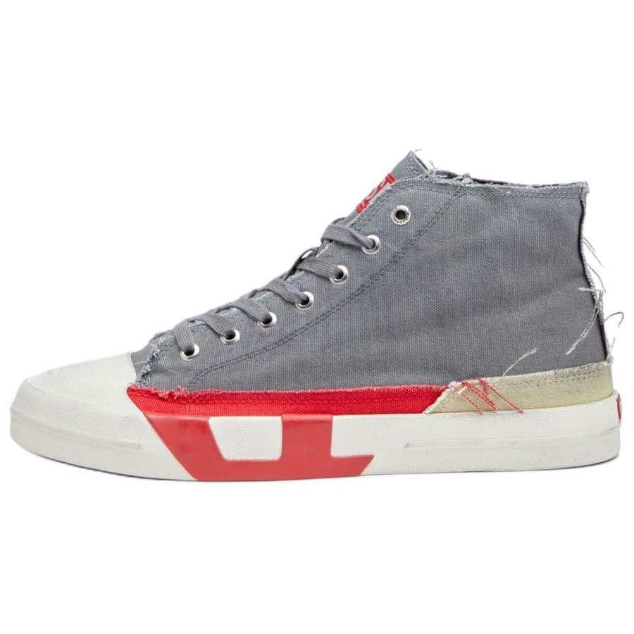 DIESEL S D Verse High top Canvas Shoes Men's Gray