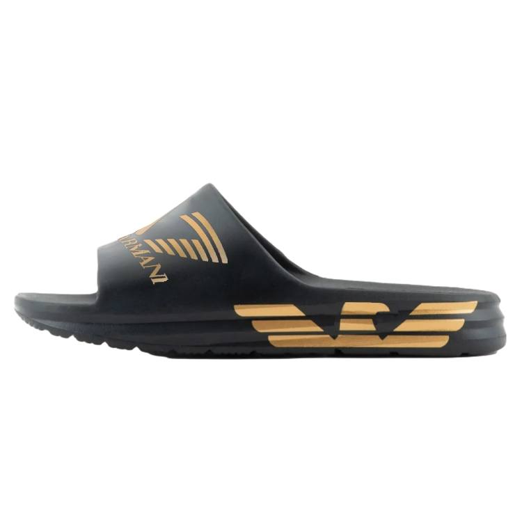 EMPORIO ARMANI EA7 Slide Slippers Men's Black