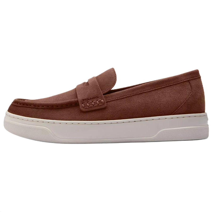COACH COACH Hybrid Suede Loafers Men's Brown