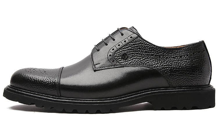 S.T.Dupont S. T.DUPONT Leather Dress Shoes Men's Black