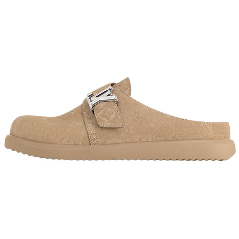 LOUIS VUITTON LOUIS VUITTON Easy Closed Toe Slippers Men's Brown