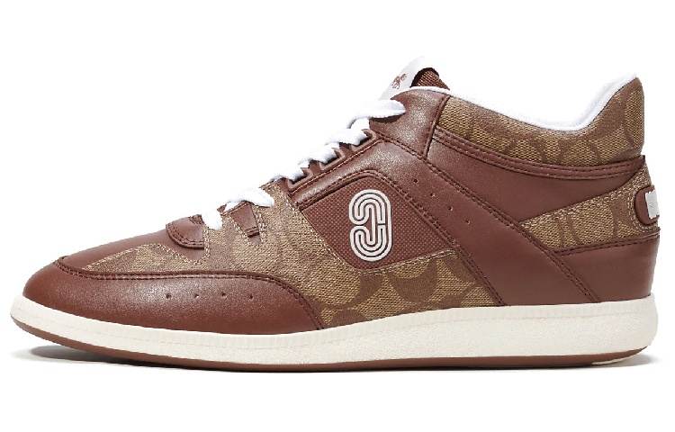 COACH Low top Stylish Skateboarding Shoes Men's Brown