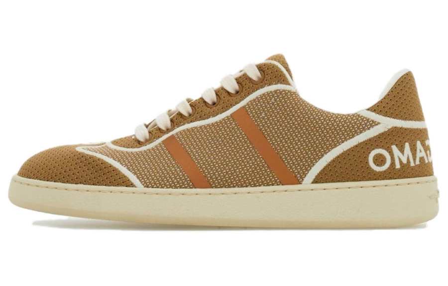 Ferragamo FERRAGAMO Logo-embroidered Low-top Sneakers