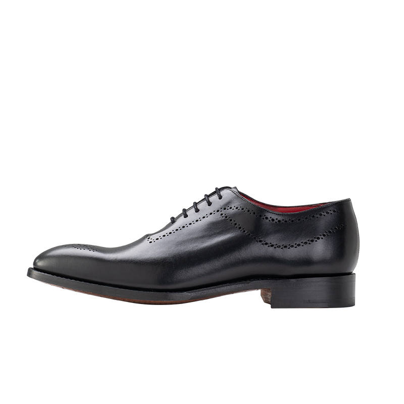 BARKER Plymouth Top Grain Cow Leather Men's Casual Shoes Men's Black