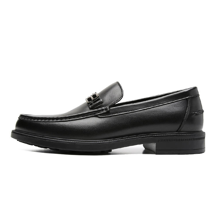 S.T.Dupont S. T.DUPONT Top Grain Cow Leather Loafers Men's Black