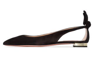 AQUAZZURA Bow Tie Ballerina Shoes