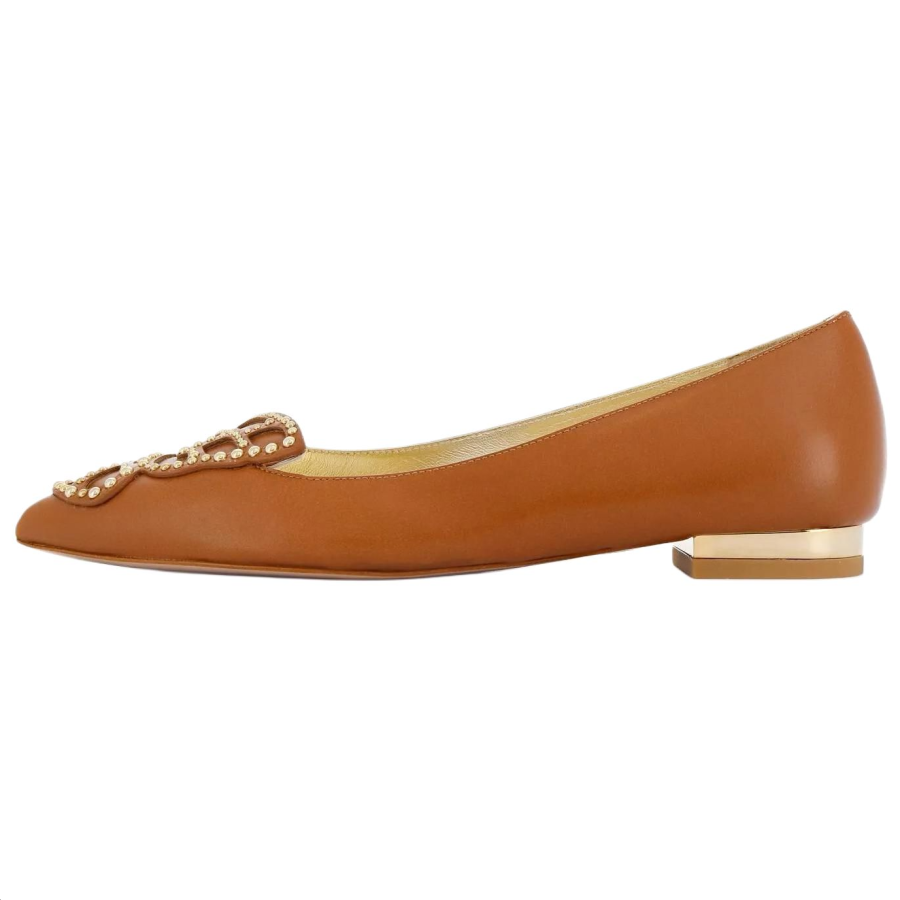 Sophia Webster Butterfly Leather Casual Shoes Women's Brown