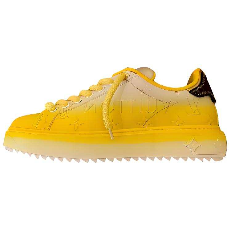 LOUIS VUITTON Low top Skateboard Shoes Women's Yellow