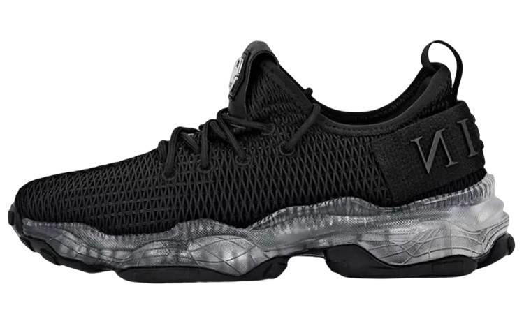 PHILIPP PLEIN Fabric Low top Sports Casual Shoes Men's Black