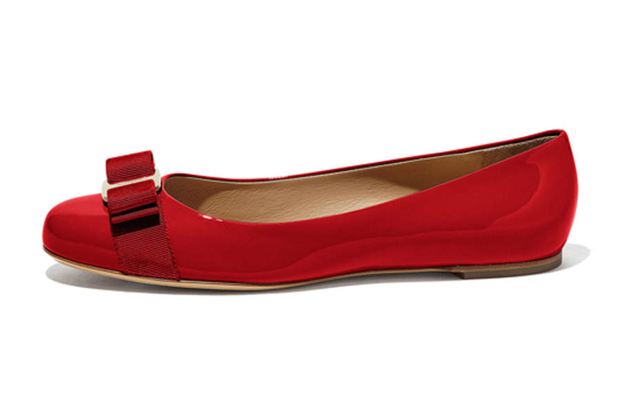 FERRAGAMO Varina Casual Shoes 1cm Women's Red