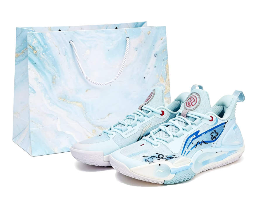 Li-Ning Li Ning Speed 9 Low top Basketball Shoes Unisex Blue