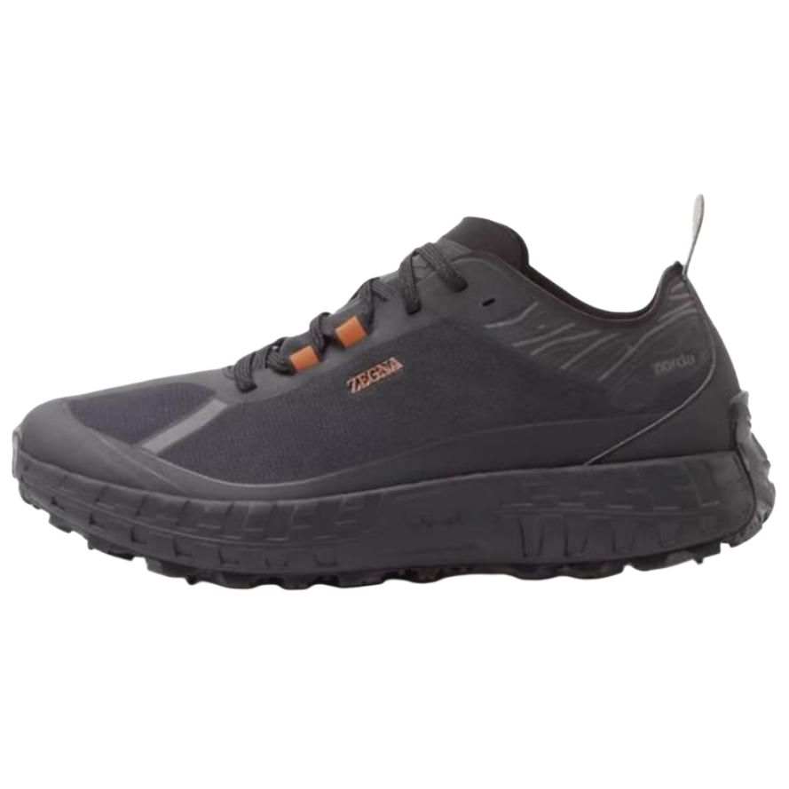 Ermenegildo Zegna Polyester Low top Casual Shoes Men's Black