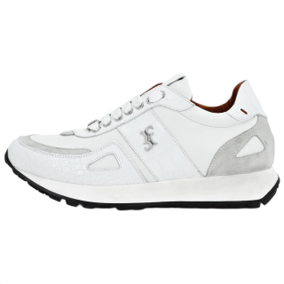 Billionaire Crocco Low top Casual Shoes Men's White