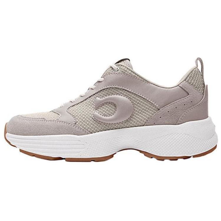 COACH Strider Textile, Synthetic Leather, Split Cow Leather Low top Casual Shoes Women's Gray