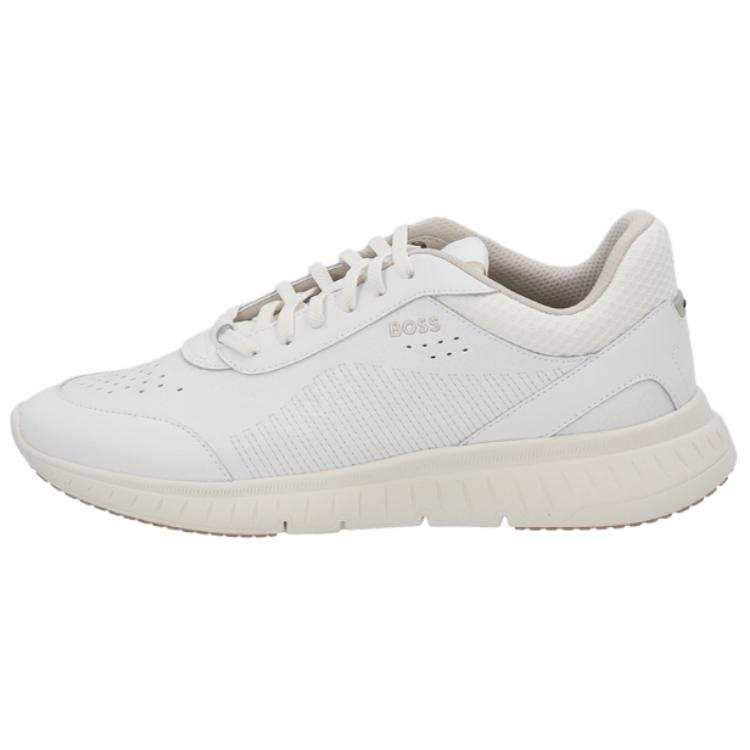 HUGO BOSS Leather Low top Casual Shoes Men's White