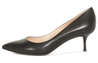 Casadei Leather Slim Heel High Heels 6CM Women's Black