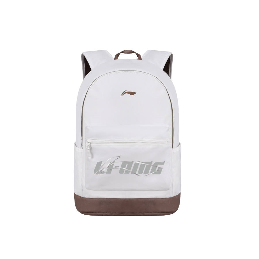 Li-Ning Li Ning Polyester Backpack Unisex Beige