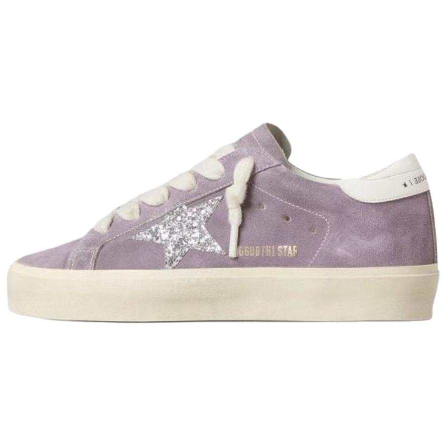 Golden Goose Hi Star Cow Leather Low top Skateboard Shoes Women's Purple