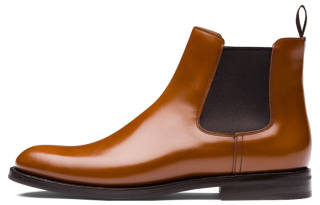 CHURCH'S Monmouth Leather Ankle Length Chelsea Boots Women's Yellow