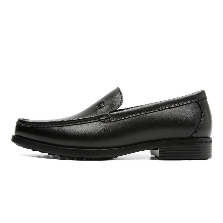 S.T.Dupont S. T.DUPONT Cow Leather Loafers 3cm Men's Black